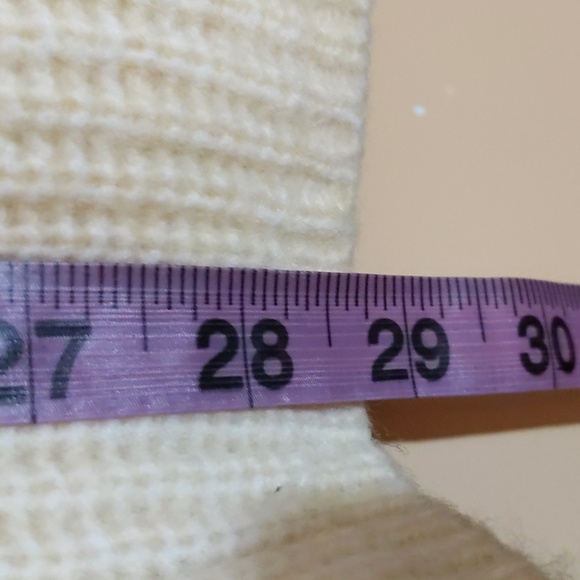 Joe Fresh| NWT Cream Wrap Cardigan With Attached Cloth Belt Acrylic Blend - Picture 6 of 14